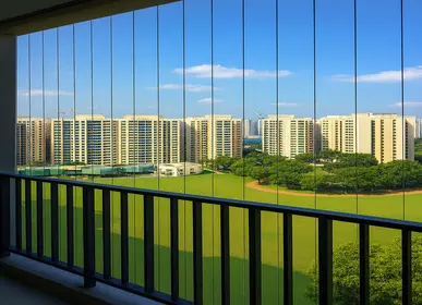 Balcony Invisible Grills by NR Safety Solutions