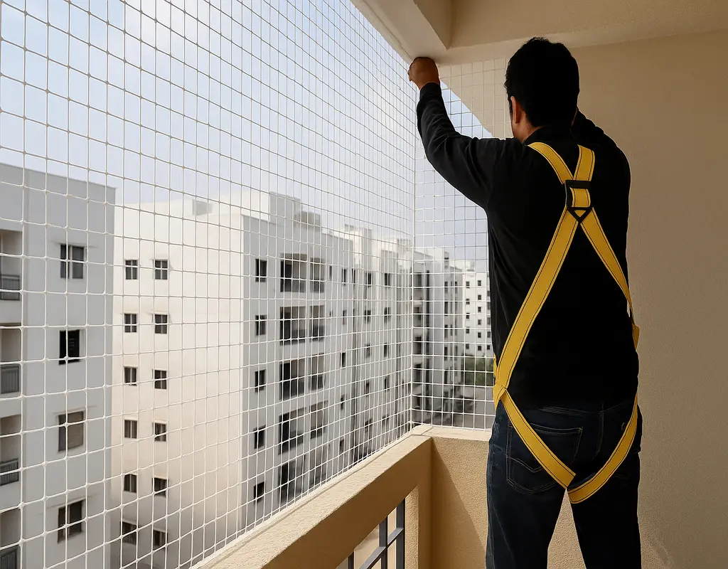NR Safety Solutions Best Quality Balcony Safety Nets
